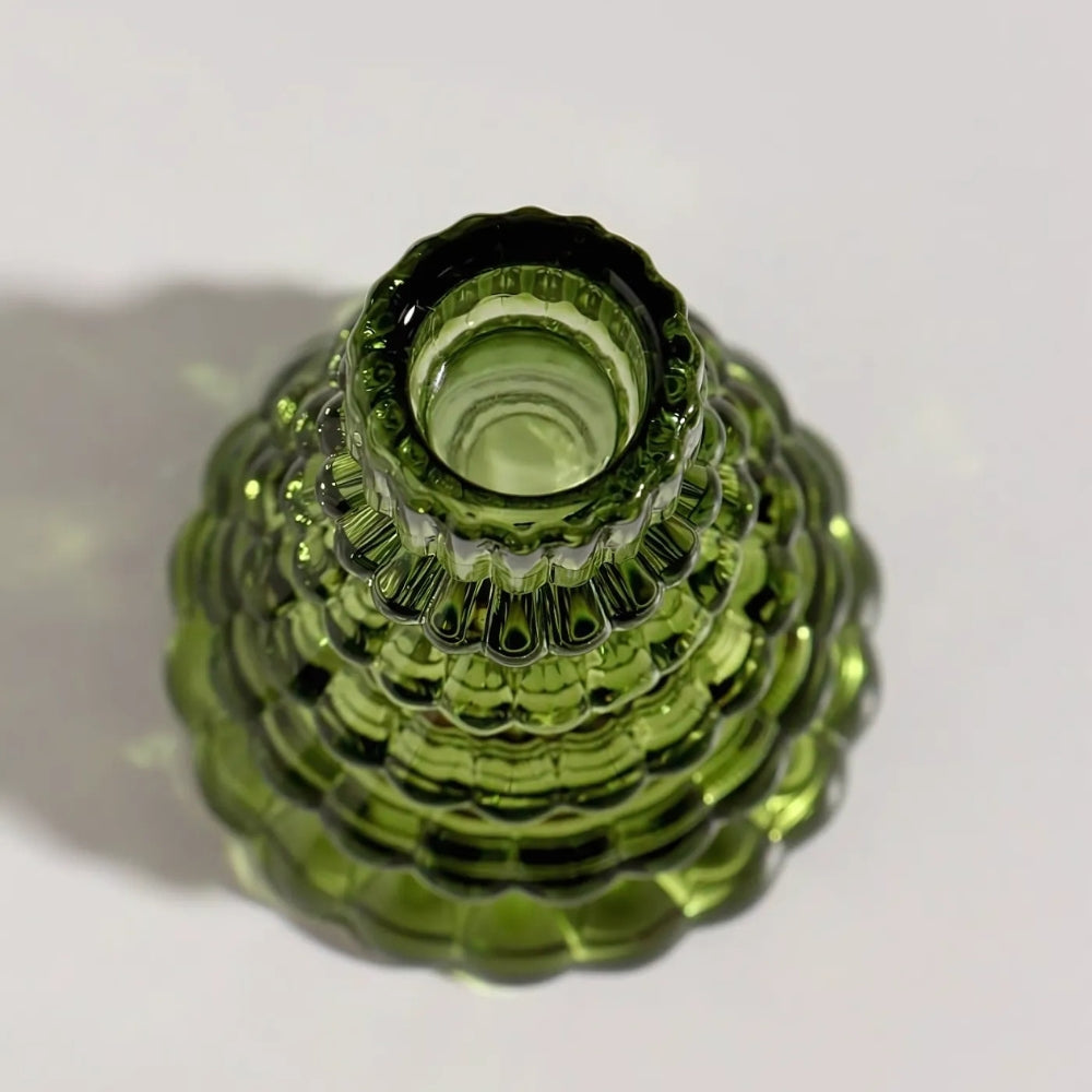 Christmas Tree Glass Candle Holder | Set of 3