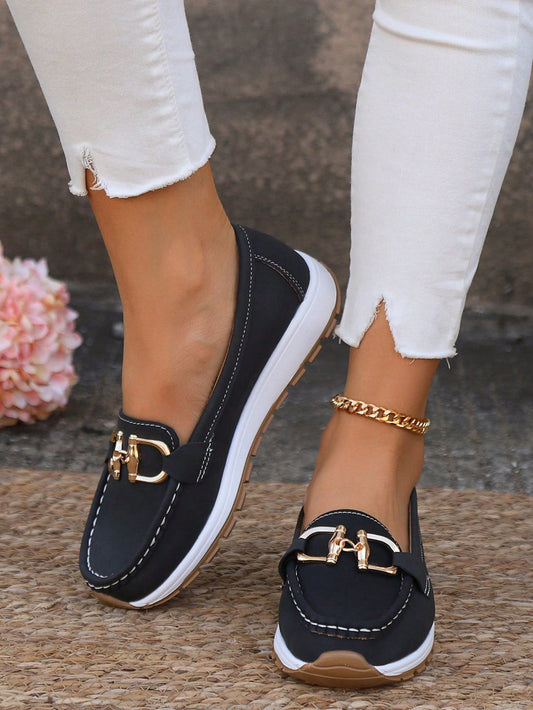 Selma Women's Suede Loafers - front view