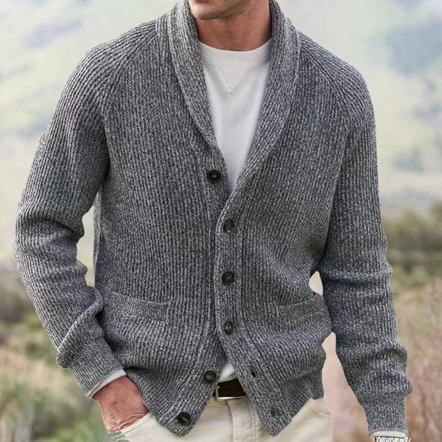Cormac Men's Cardigan - styled view