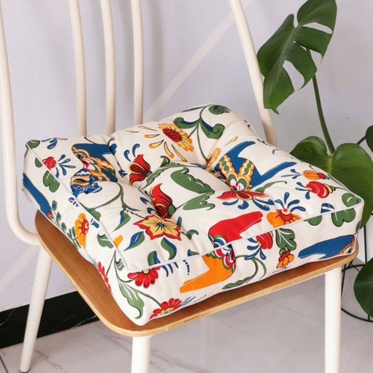 Quarry Bohemian Classic Square Chair Cushion | Boho Style, Living Room