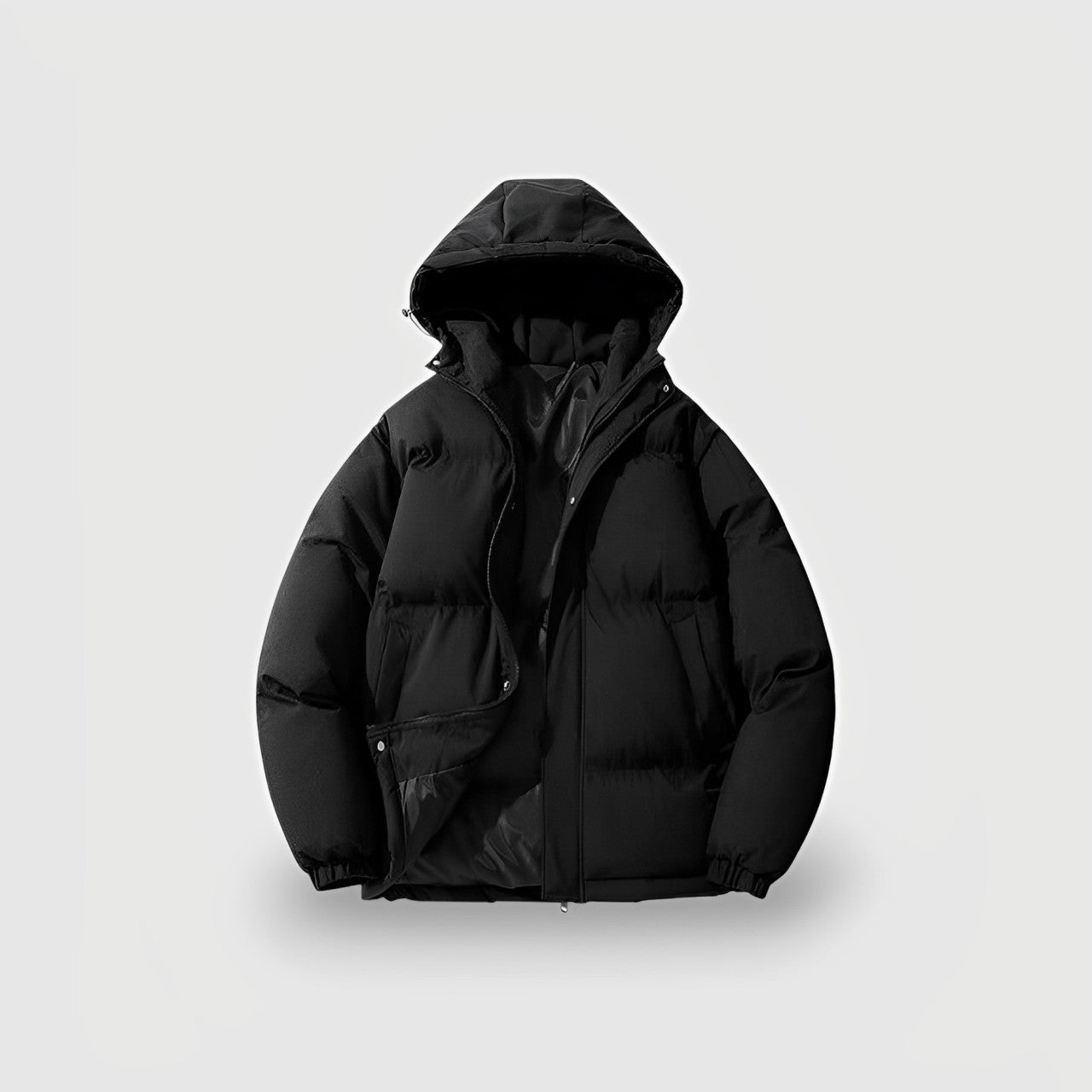Cleo Women's Black Puffer Jacket | Insulated with Hood, Stylish Winter Coat 2