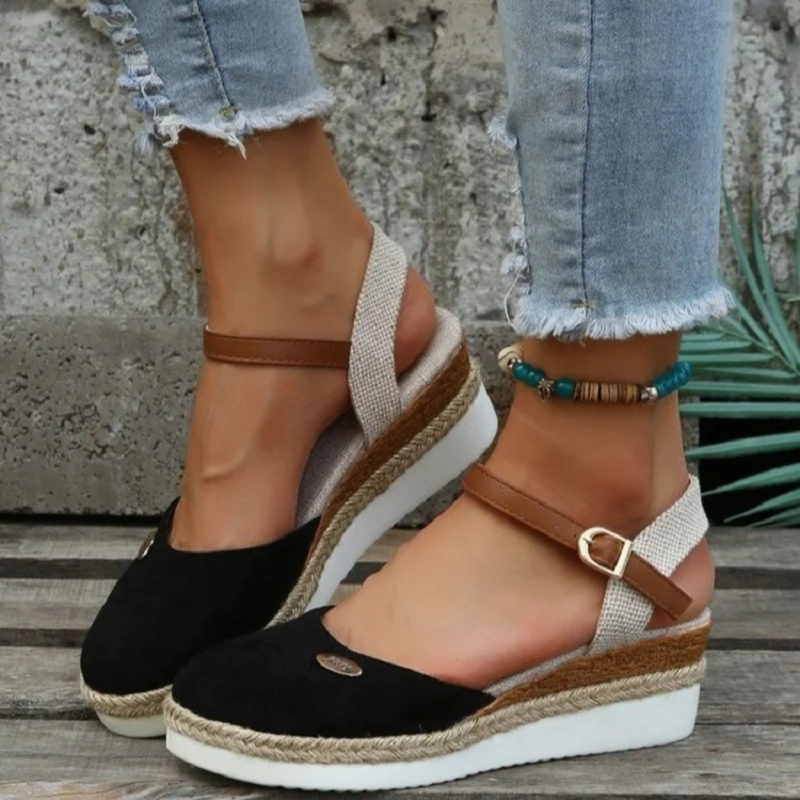 Colette Women's Espadrilles | Wedge, Closed Toe, Buckle