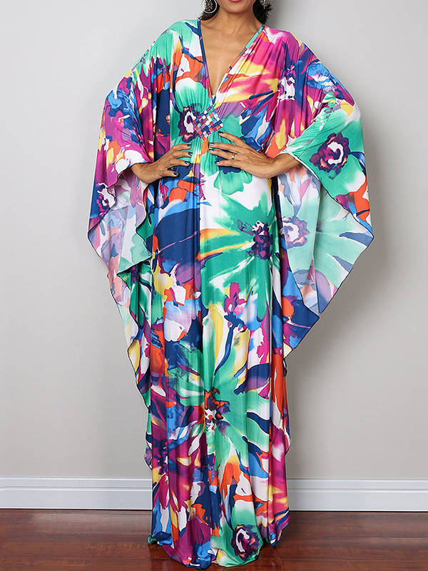 Greta Women's Floral Cover-up - fabric and finish detail