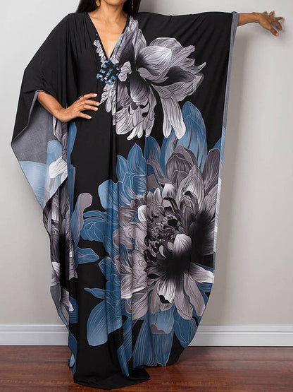 Greta Women's Floral Cover-up - full-length view
