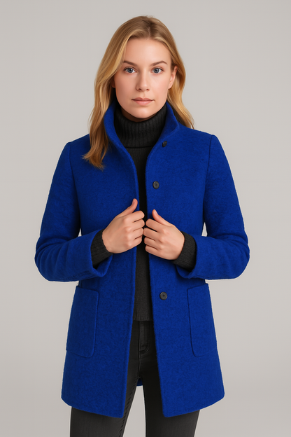 Bijou Women's Coat - fabric and finish detail