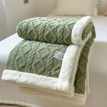 Cozy Haven | Reversible Sherpa Blanket with Plush Fleece | Soft & Versatile for Year-Round Comfort 10