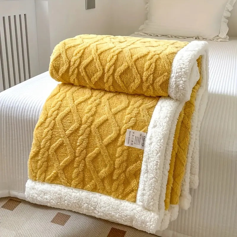Cozy Haven | Reversible Sherpa Blanket with Plush Fleece | Soft & Versatile for Year-Round Comfort 8