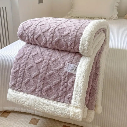 Cozy Haven | Reversible Sherpa Blanket with Plush Fleece | Soft & Versatile for Year-Round Comfort 9