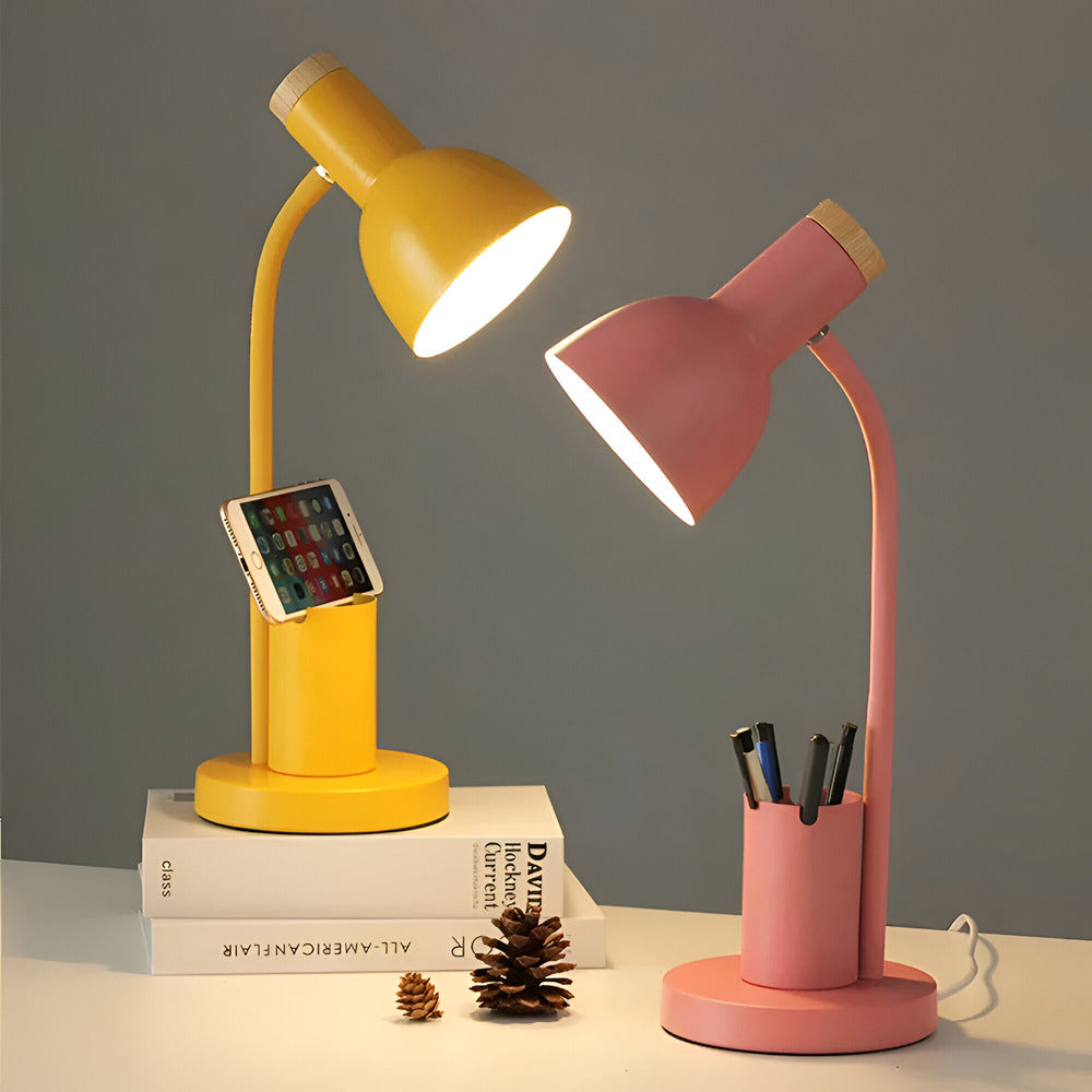 Bay LED Table Lamp - fabric and finish detail
