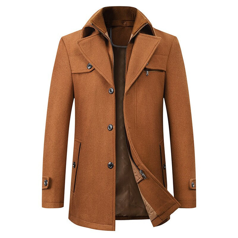 Hollis Men's Trench Coat - styled view