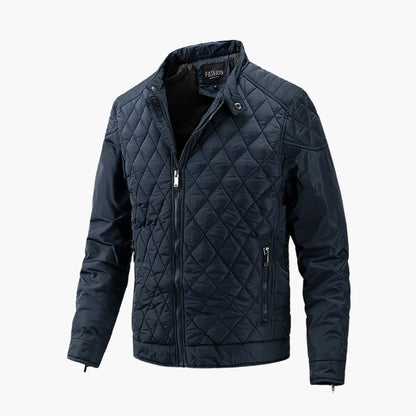 Bruno Men's Quilted Jacket - fabric and finish detail
