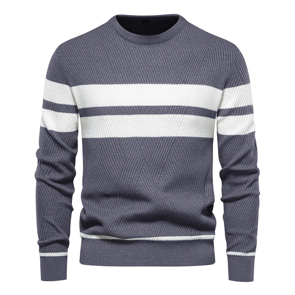 Orson Men's Striped Sweater - full-length view