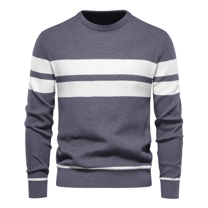 Orson Men's Striped Sweater - full-length view