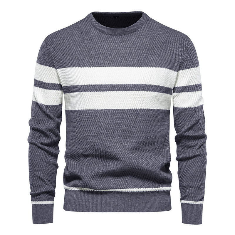 Orson Men's Striped Sweater - full-length view