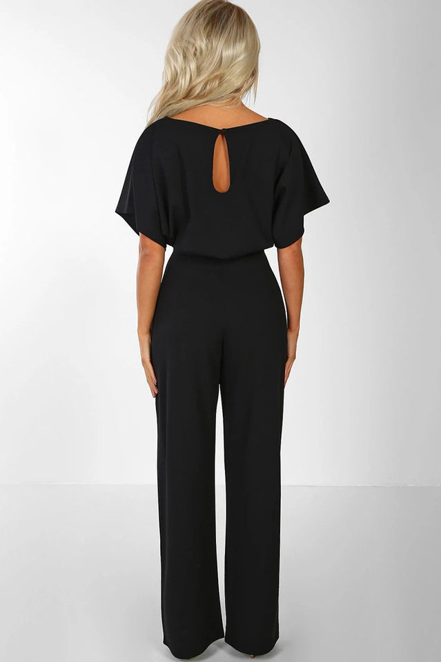 Daisy Women's Jumpsuit | Elegant Wide-Leg Design with Tie Sash 1