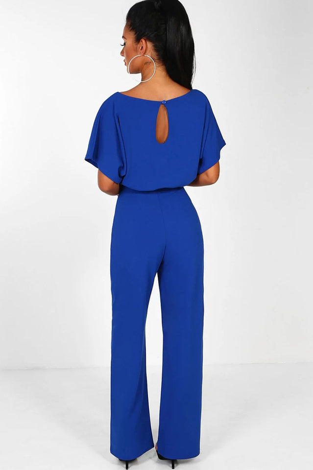Daisy Women's Jumpsuit | Elegant Wide-Leg Design with Tie Sash 6