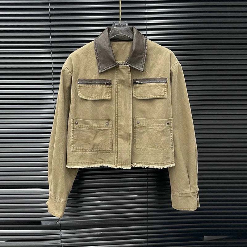 Daisy Women's Set | Y2K Style Zipper Jacket & Pleated Skirt 1