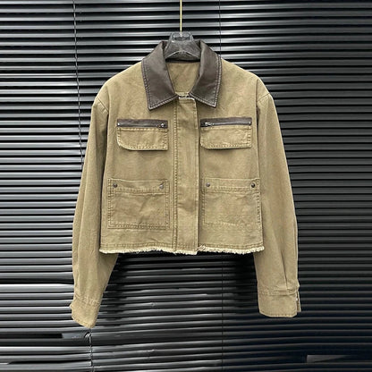 Daisy Women's Set | Y2K Style Zipper Jacket & Pleated Skirt 1