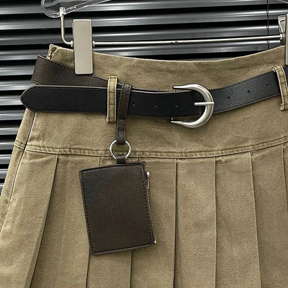 Daisy Women's Set | Y2K Style Zipper Jacket & Pleated Skirt 4