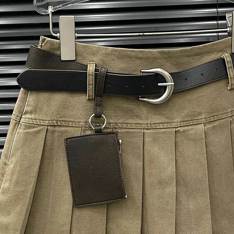 Daisy Women's Set | Y2K Style Zipper Jacket & Pleated Skirt 4