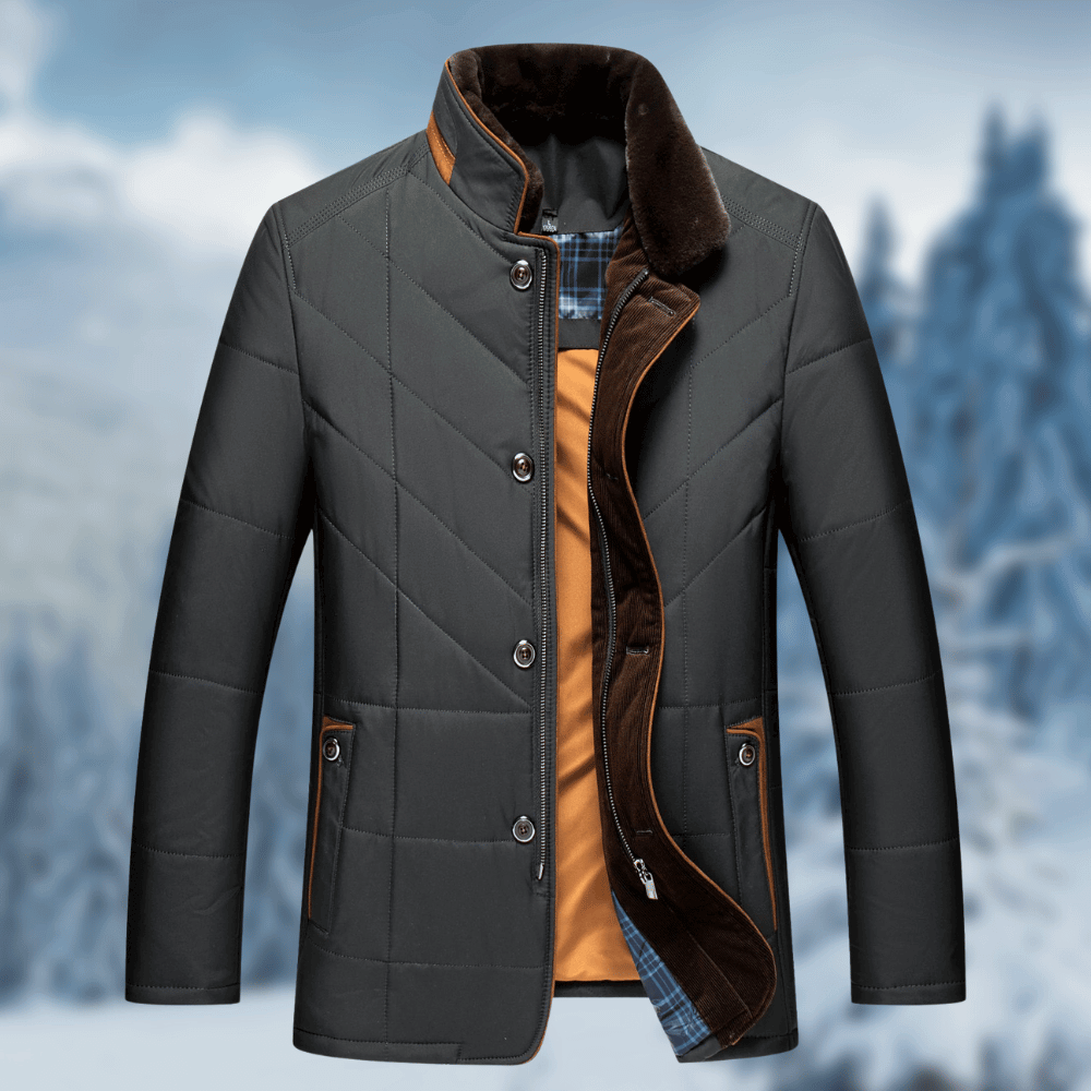 Percy Men's Quilted Puffer Jacket - styled view