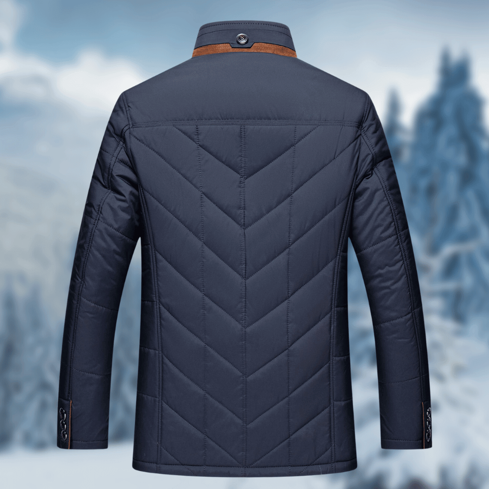 Gideon Men's Quilted Puffer Jacket - back view