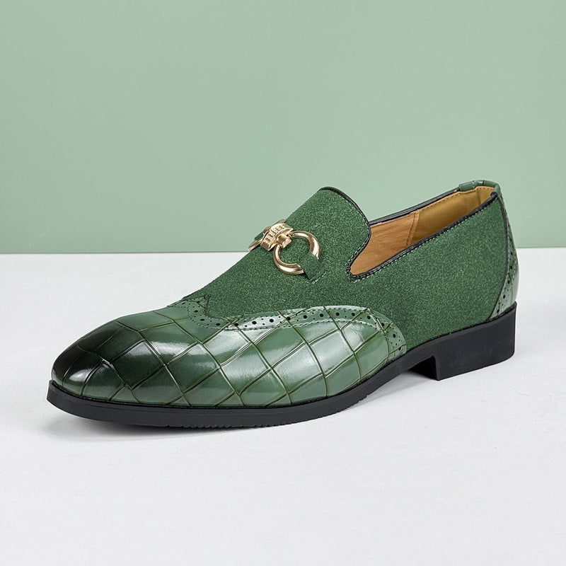 Quill Men's Block Heel Loafers - shown in use