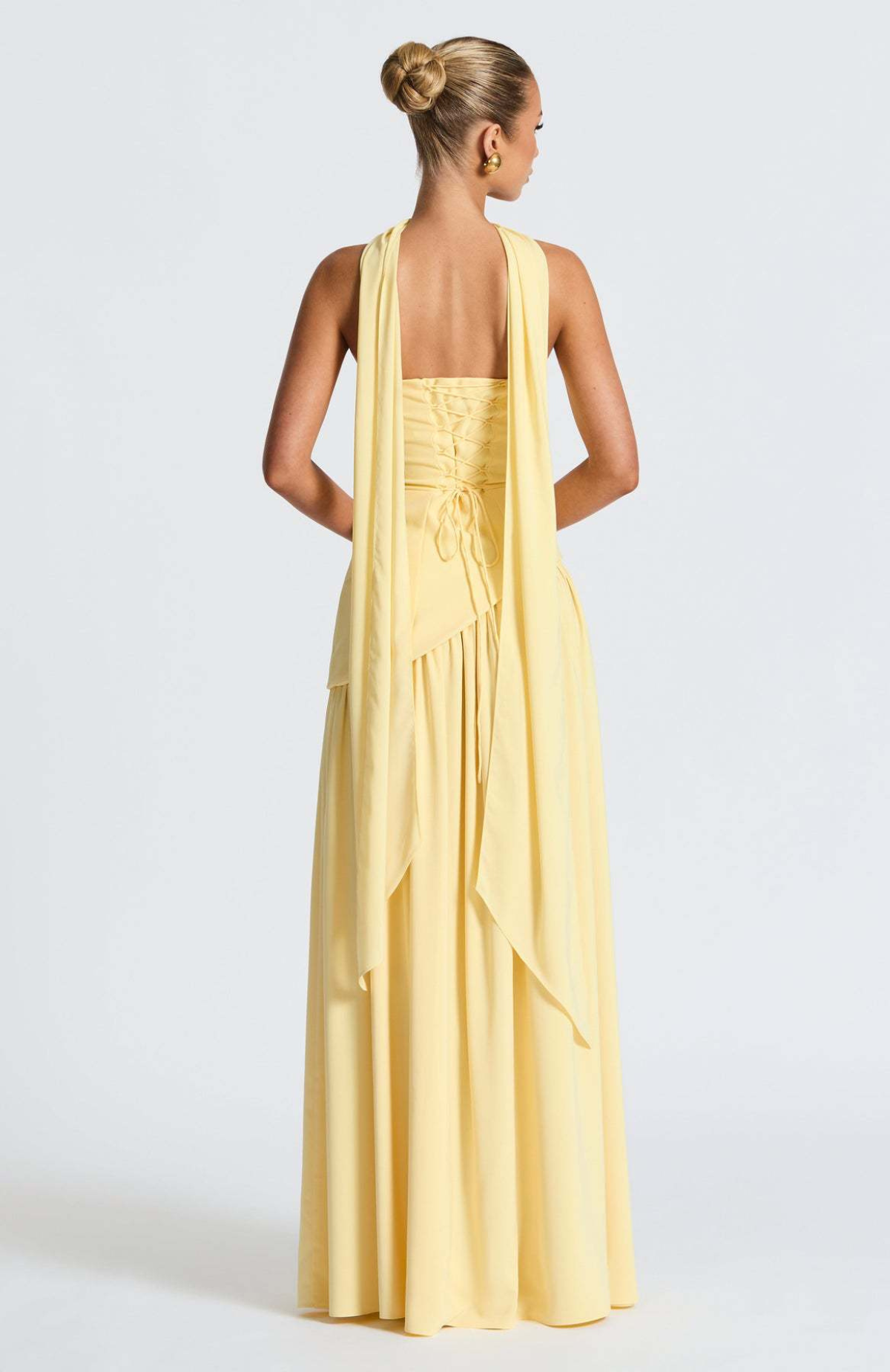 Verity Women's Maxi Dress - fabric and finish detail