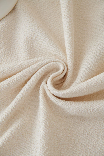 Elegant Off White Throw Blanket with Soft Fabric | Cozy Home Decor for Comfort 4