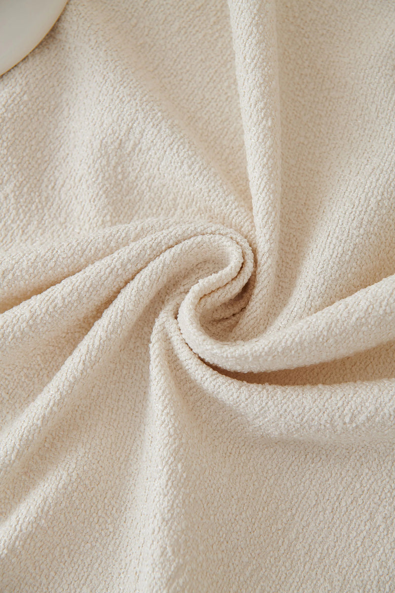Elegant Off White Throw Blanket with Soft Fabric | Cozy Home Decor for Comfort 4