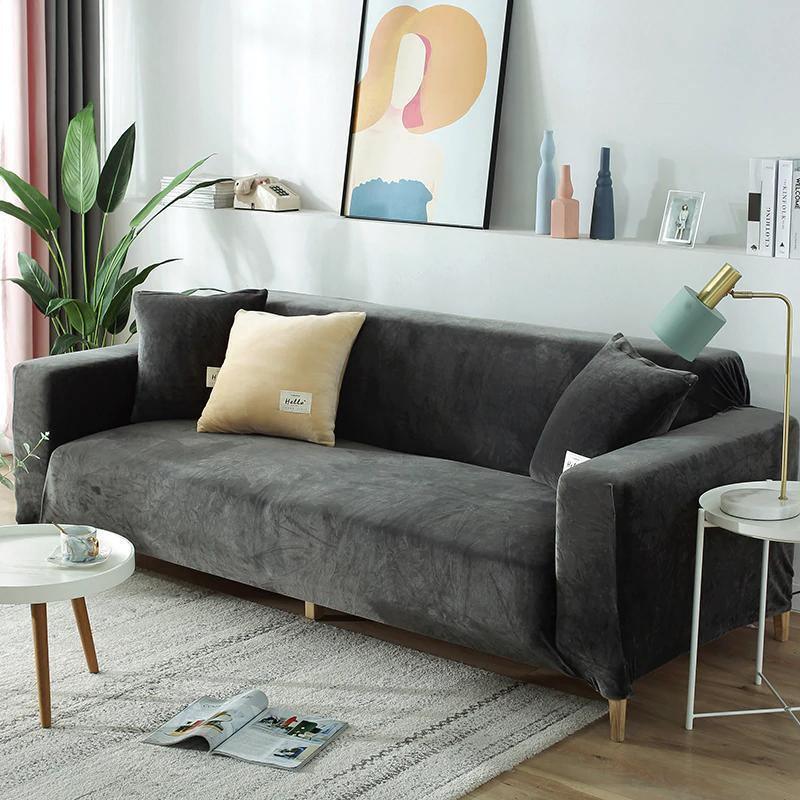 Elegant Velvet Couch Cover | Adaptable Slipcover Design with Non-Slip Fit for Ultimate Comfort 0