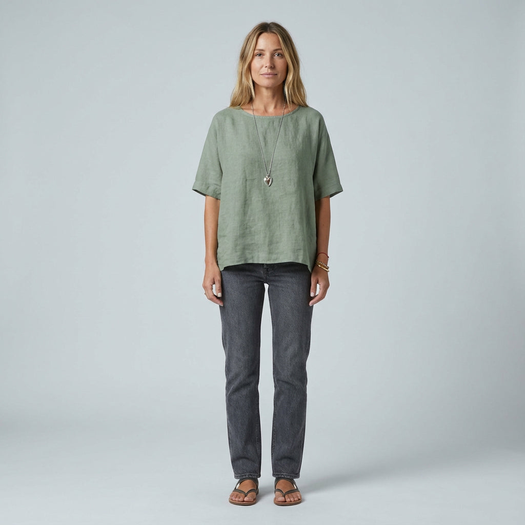 Elsie Women's T-Shirt | Breathable Cotton Blend, Relaxed Fit