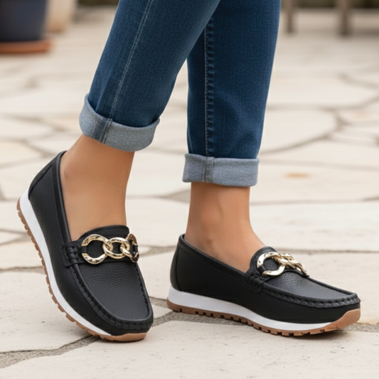 Mira Women's Loafers - styled view
