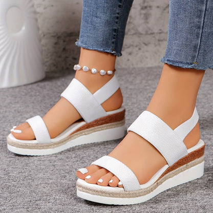 Verity Women's Platform Espadrilles - fabric and finish detail