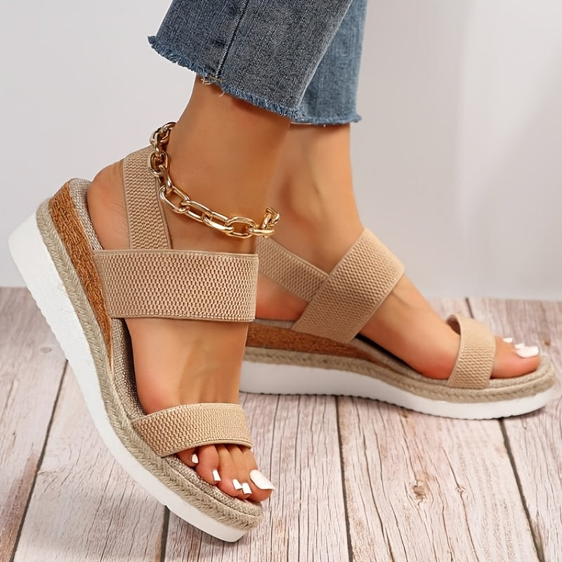 Verity Women's Platform Espadrilles - flat lay