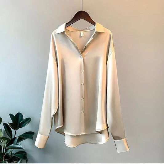 Tilda Women's Asymmetric Blouse - front view