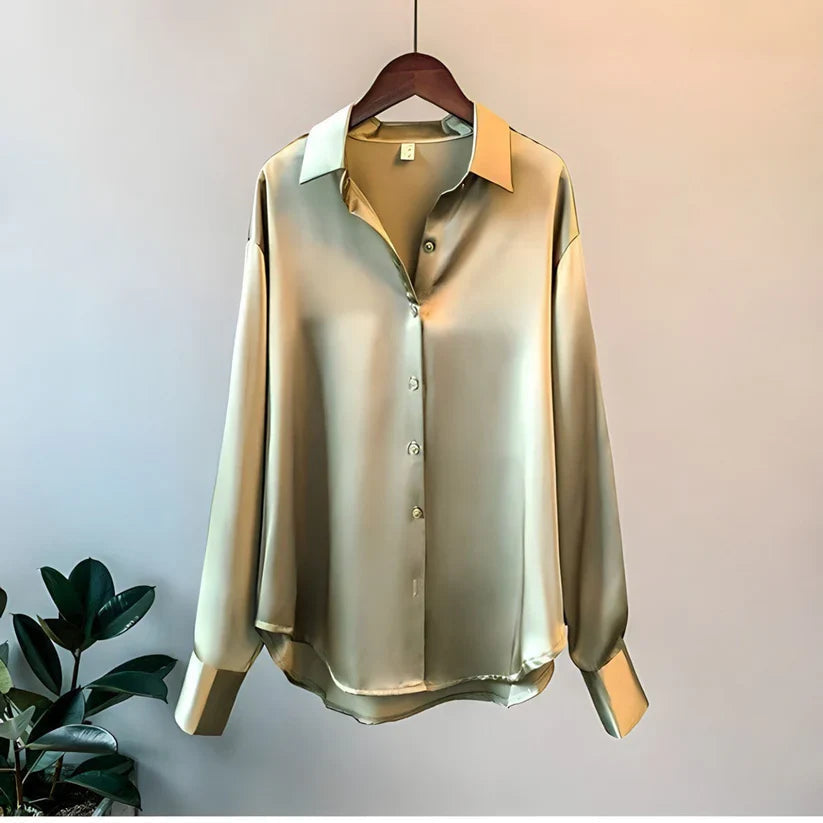 Tilda Women's Asymmetric Blouse - styled view