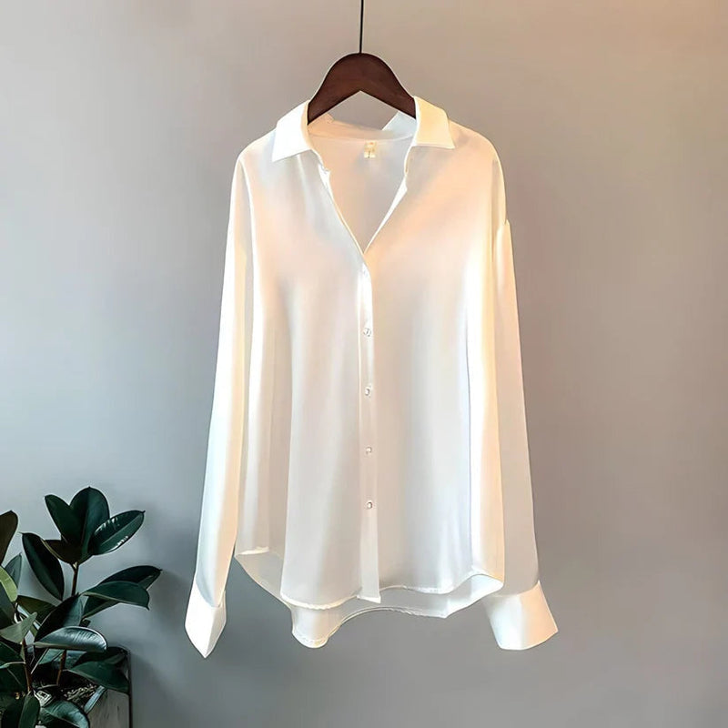 Tilda Women's Asymmetric Blouse - back view