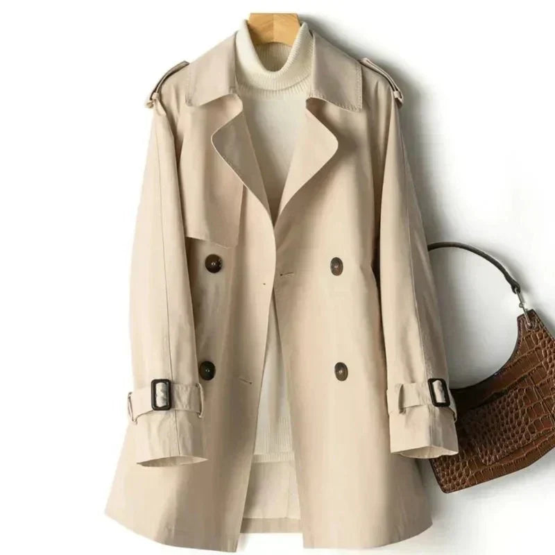 Alba Women's Trench Coat | Black, Brown