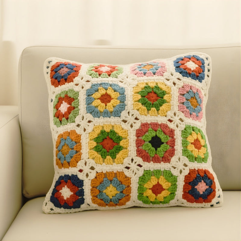 Grove Floral Crochet Cushion Cover | Floral Pattern, Living Room