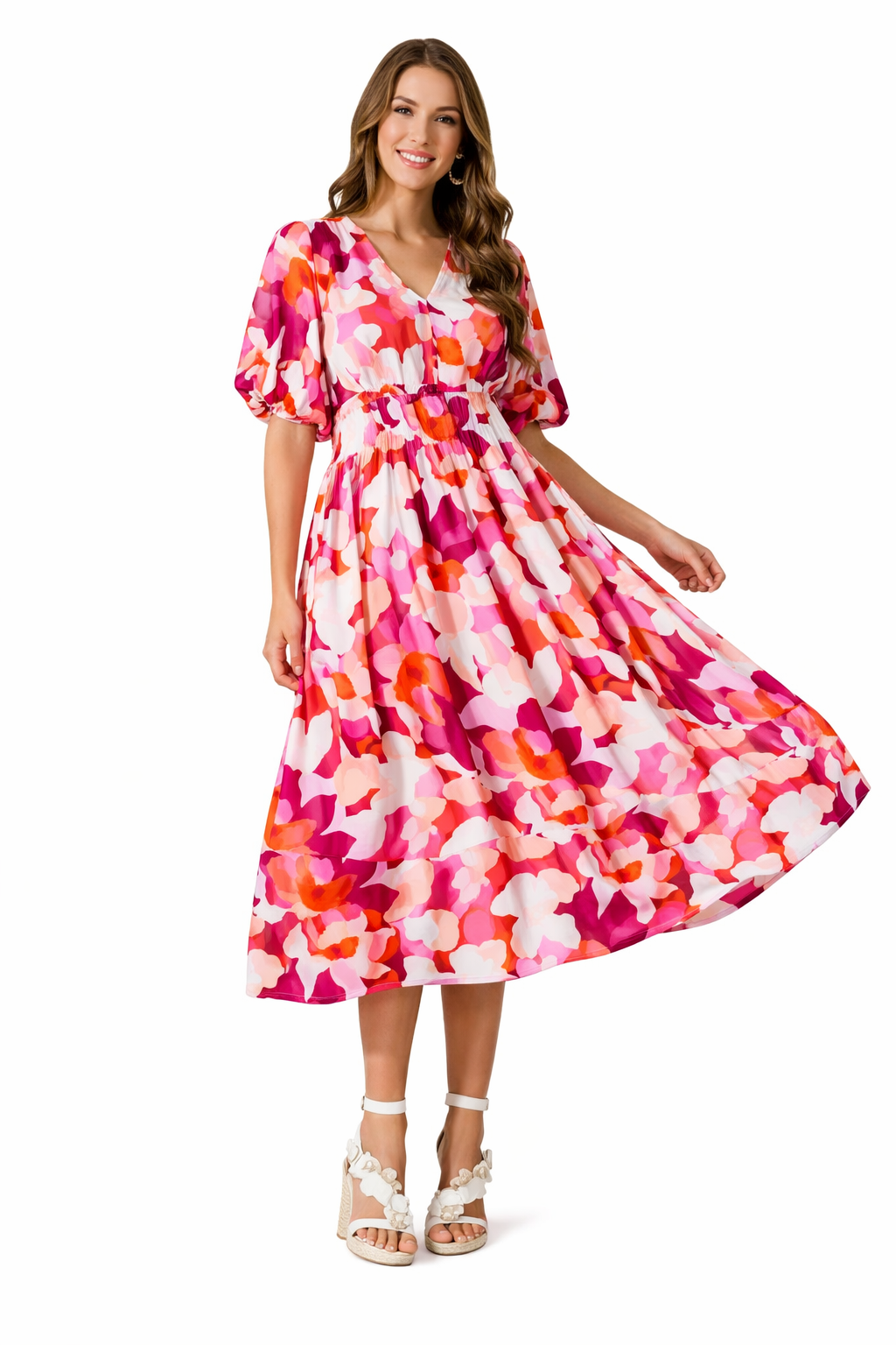 Odette Women's Floral Maxi Dress - shown in use