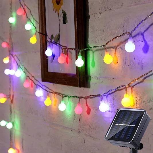 Quarry LED String Lights - styled view