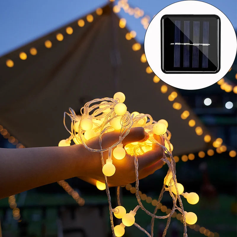 Quarry LED String Lights - fabric and finish detail