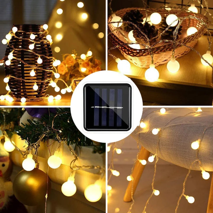 Quarry LED String Lights - full-length view