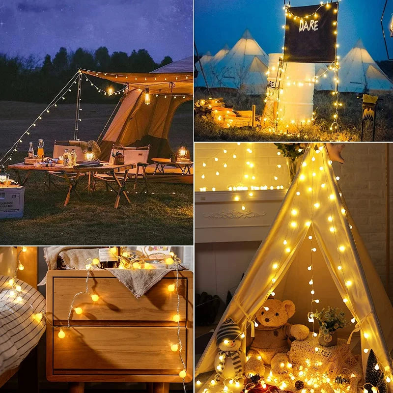 Quarry LED String Lights - close-up detail