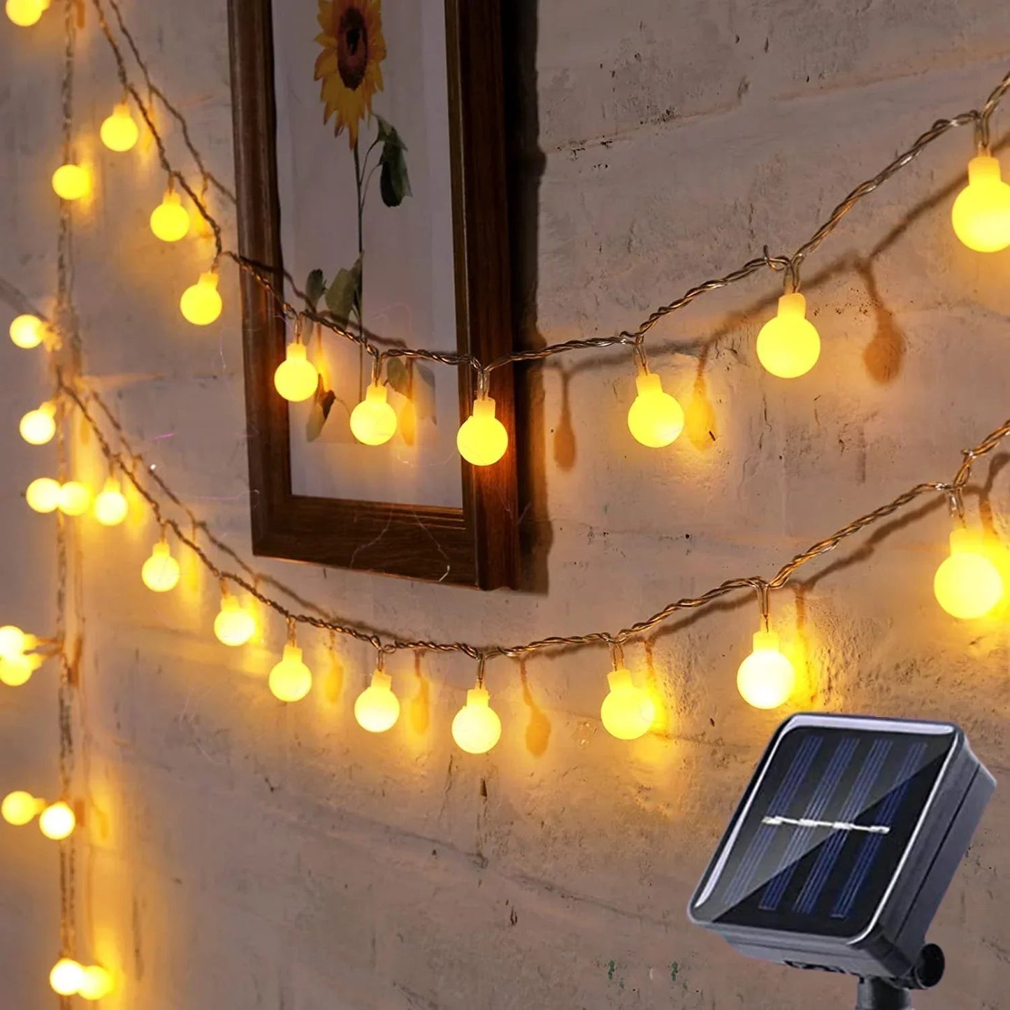 Quarry LED String Lights - shown in use