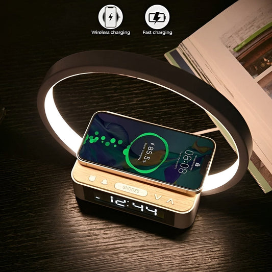 Birch LED Table Lamp - styled view