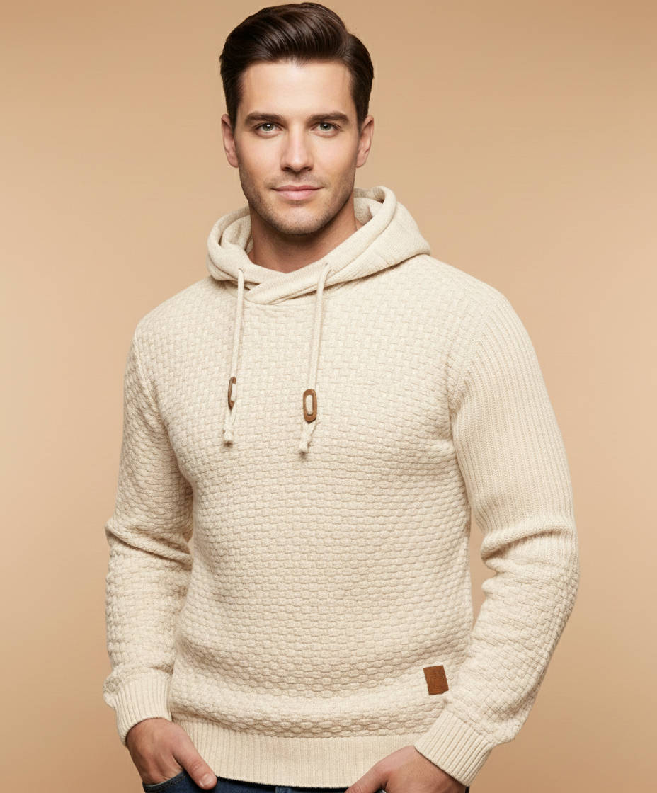 Sawyer Men's Hoodie - fabric and finish detail