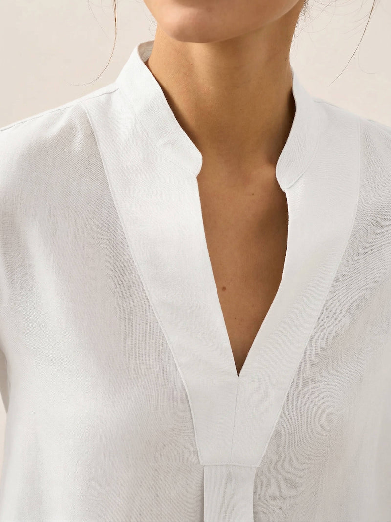 Tallulah Women's Linen Dress - front view