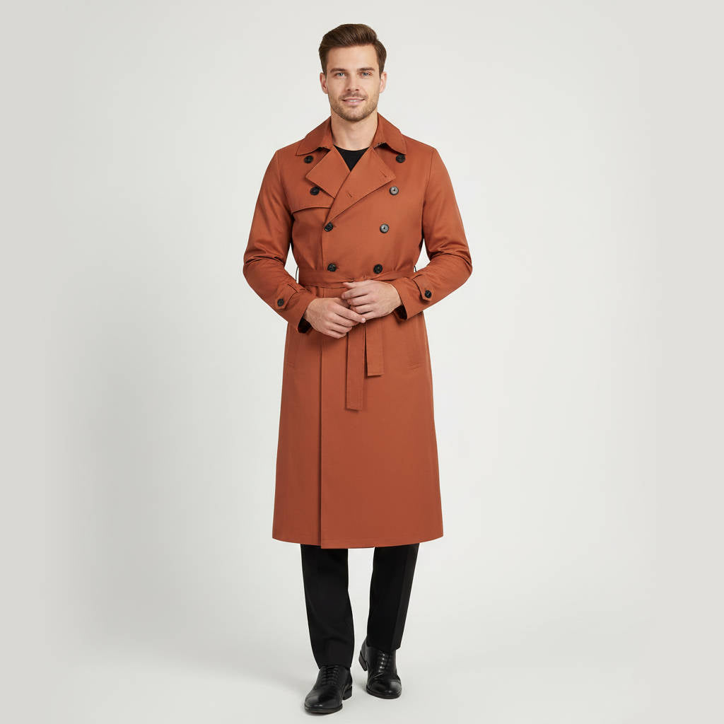 Casper Men's Trench Coat - shown in use
